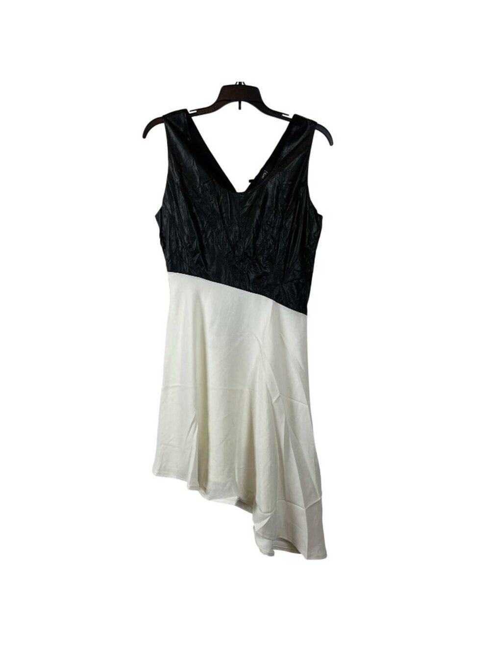 Very‎ J Women Faux Leather Asymmetrical Sleeveless Dress Size M